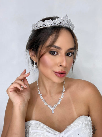 Conjunto para noivas Melissa Rainha das Coroas
